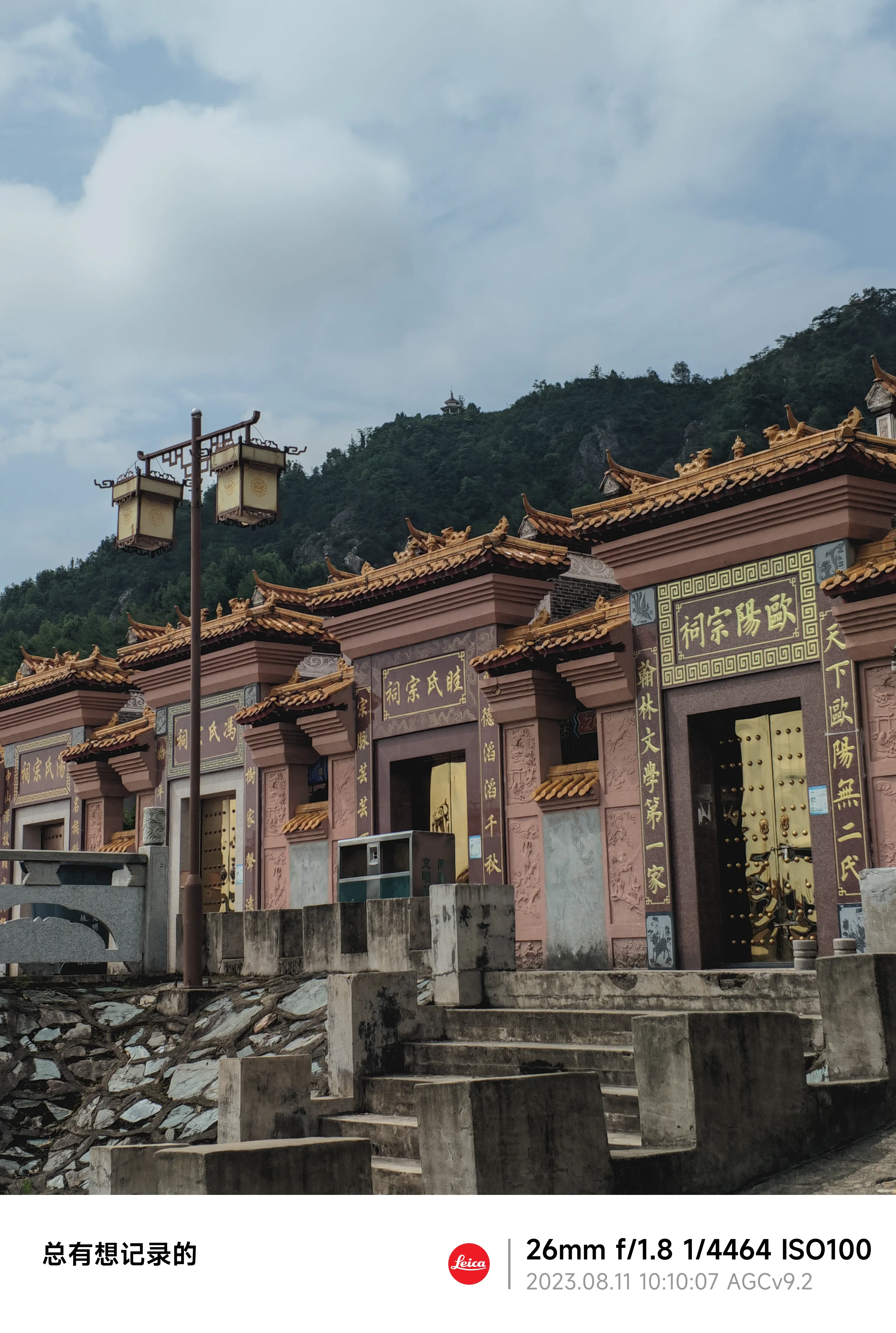 近看是各家族的宗祠