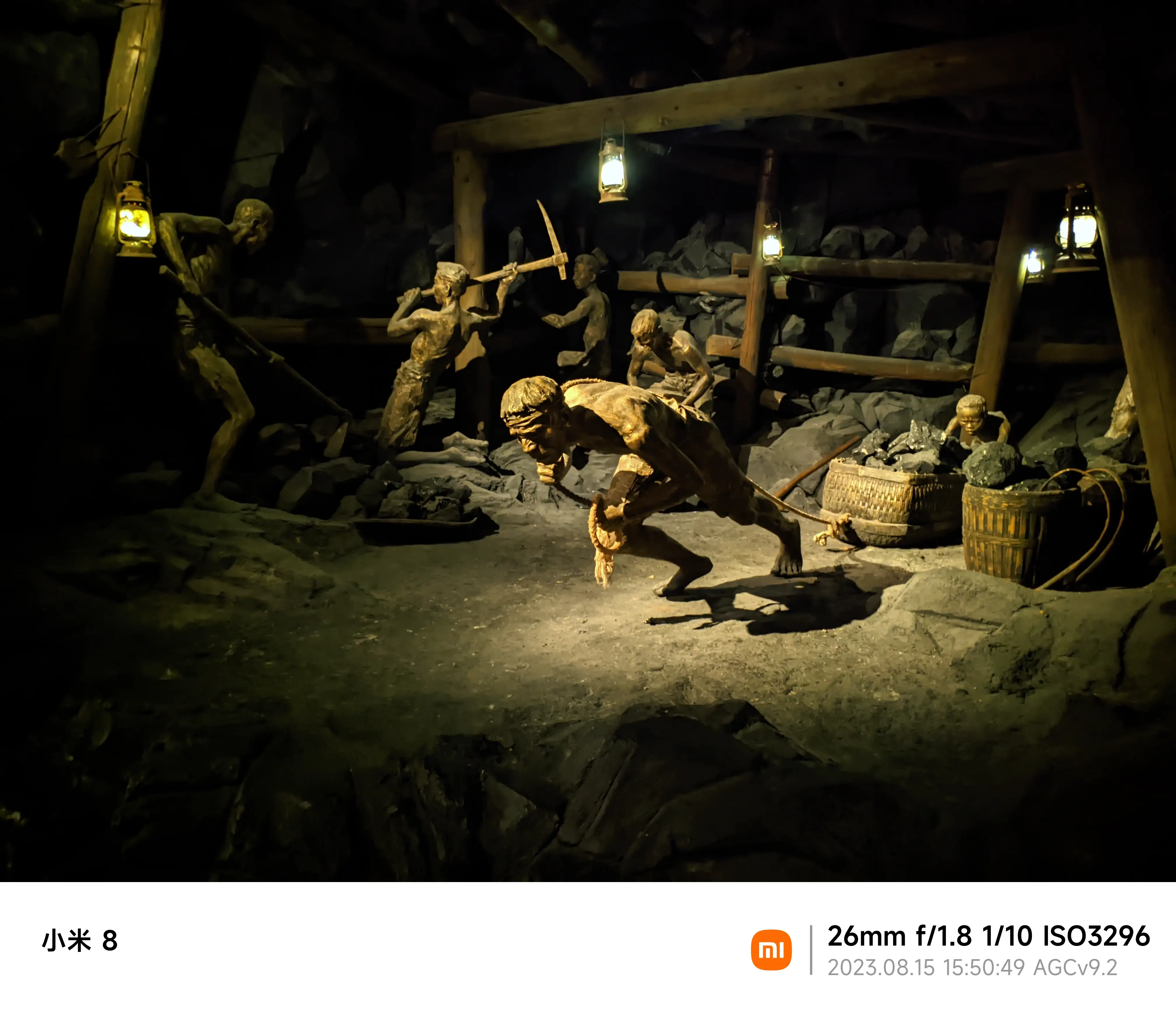 当时被压迫的煤矿工人